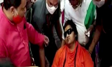 प्रदेश भाजपा कार्यालय में बेहोश होकर गिरीं भोपाल सांसद साध्वी प्रज्ञा, अस्पताल में भर्ती....