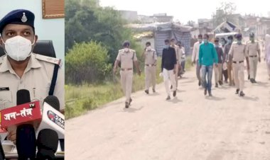 चांद थाना पुलिस की बड़ी कार्यवाही, जुआरियों का निकाला गया जुलूस