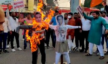 कमलनाथ के अनगर्ल बयान का भाजयुमो ने किया विरोध, वही कांग्रेस भाजपा हुई आमने सामने 