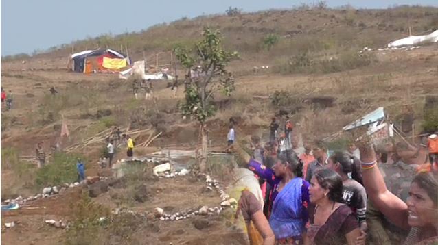 सिवनी प्राणमोती की शक्कर पहाड़ी से अतिक्रमणों को किया बेघर