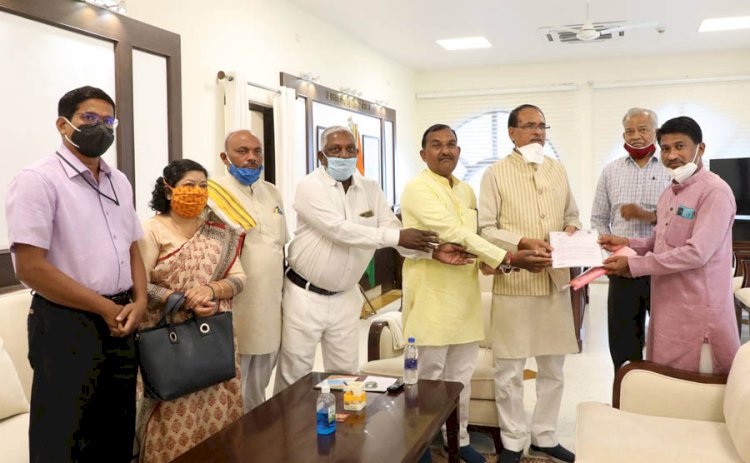 मुख्यमंत्री श्री चौहान से जनजाति सुरक्षा मंच के प्रतिनिधि मंडल ने भेंट की