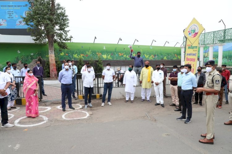 कोरोना से बचाव के लिये मास्क और सोशल डिस्टेंसिंग अत्यंत जरूरी - मेरी सुरक्षा, मेरा मास्क’’ के अभियान की हुई शुरूआत