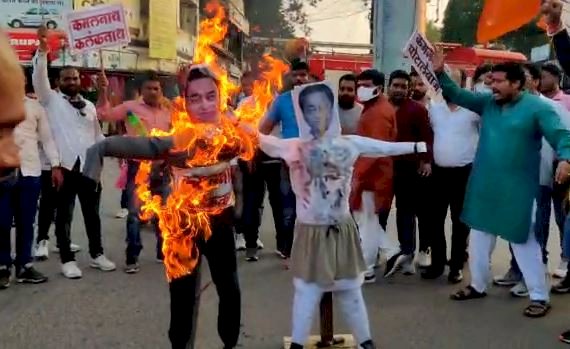 कमलनाथ के अनगर्ल बयान का भाजयुमो ने किया विरोध, वही कांग्रेस भाजपा हुई आमने सामने 