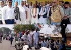 डीजल, पेट्रोल और घरेलू रसोई गैस के बढ़ते दामों के विरोध में कांग्रेस ने बैलगाड़ी यात्रा निकालकर किया प्रदर्शन