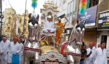 जिले में धूमधाम से मनाई गई तीर्थंकर भगवान महावीर जी की जयंती - रैली निकाल कर दिया जियो और जीने दो का संदेश 