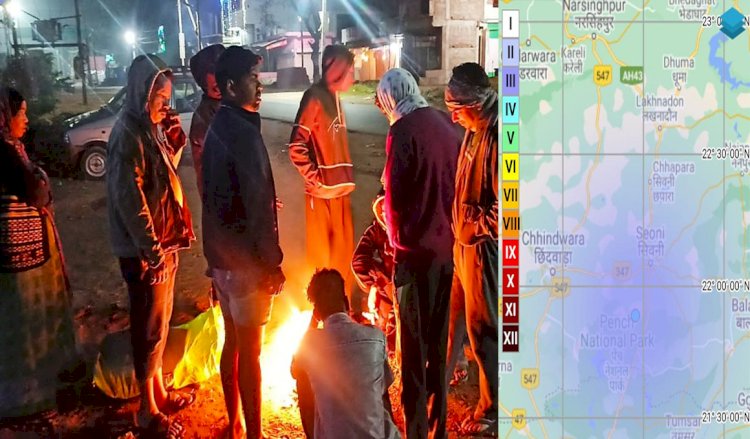 भूकंप के झटकों से सहमे सिवनीवासी, अलाव जलाकर सड़क किनारे बिताई रात